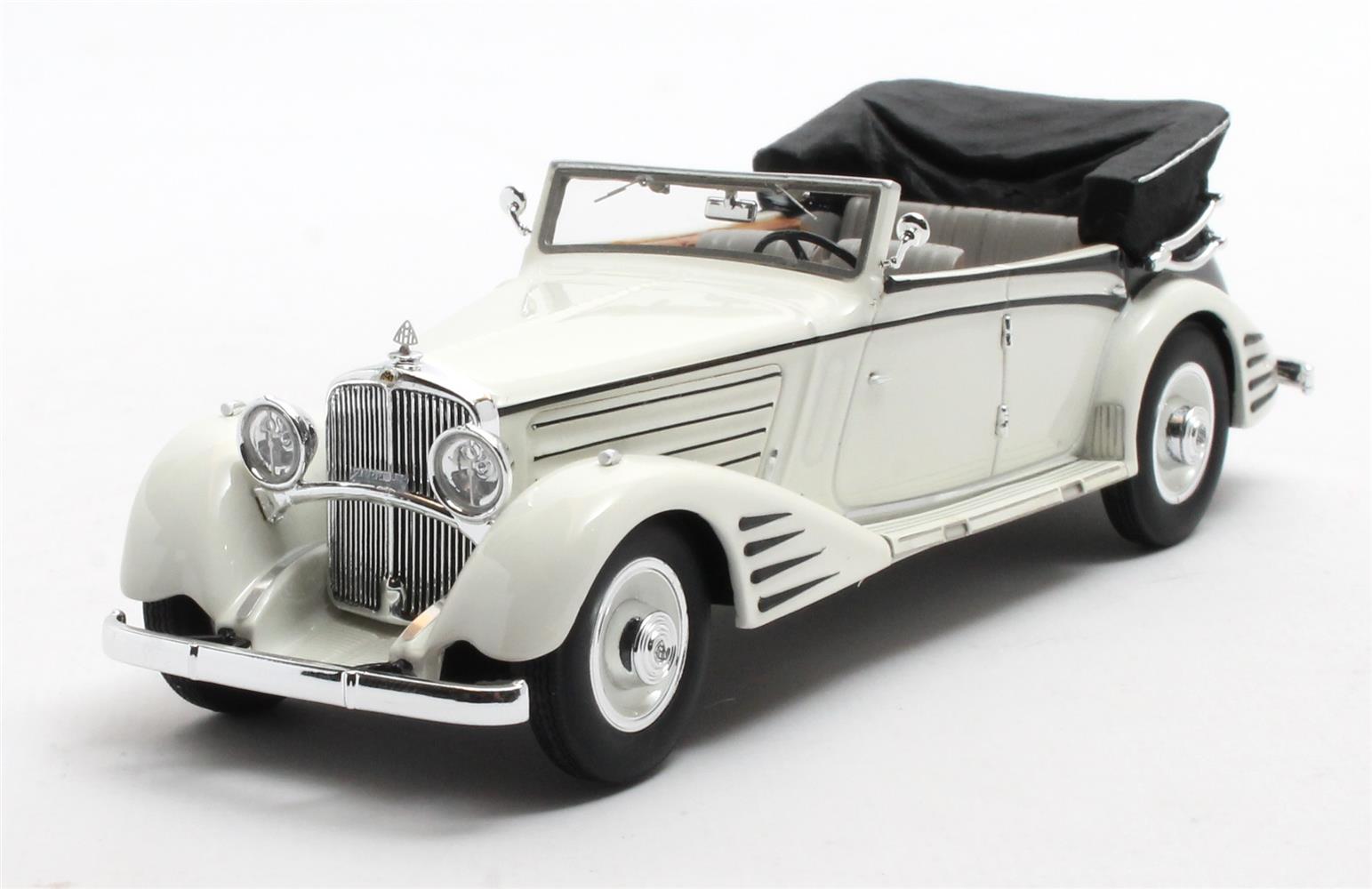 Maybach Zeppelin DS8 Cabriolet by Spohn 1934 Wit - 1:43